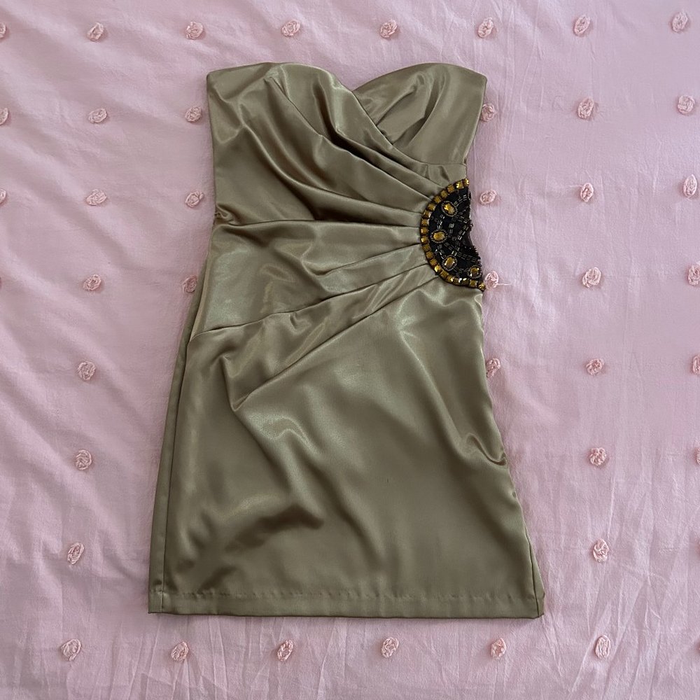 Teeze Me Bronze Cocktail Dress